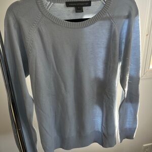 French Connection Women's Soft Blue Crew Neck Sweater